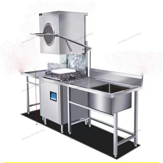 Commercial uncovered fully automatic intelligent dishwasher for hotels, restaurants, canteens, restaurants, dishes and cups wash