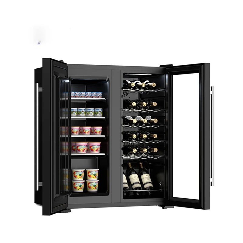 Compressor 220v Freestanding Tall Refrigerator Mini Wine Cooler Display Glass Door
