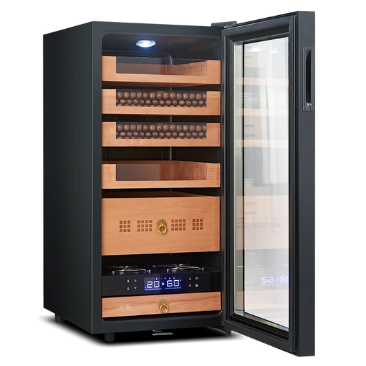 Compressor Cooling Cigar Humidor Cabinet Digital Household Small Cigar Cabinet For Apartment