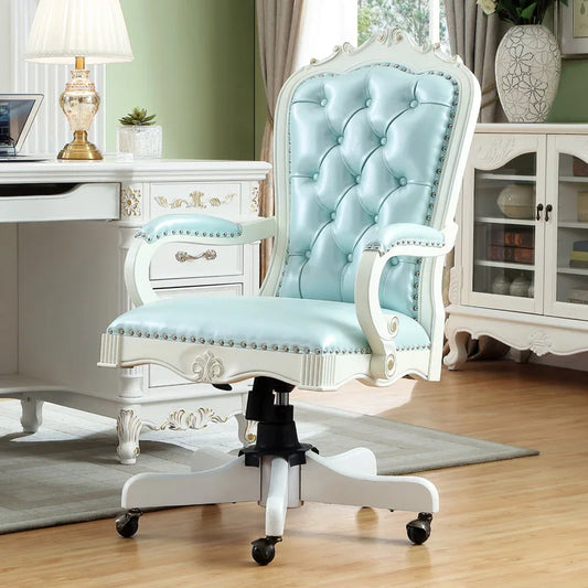 Computer Ergonomic Mobile Gaming Chair Recliner Swivel Bedroom Armchair Office Chair White Silla De Escritorio Office Furniture