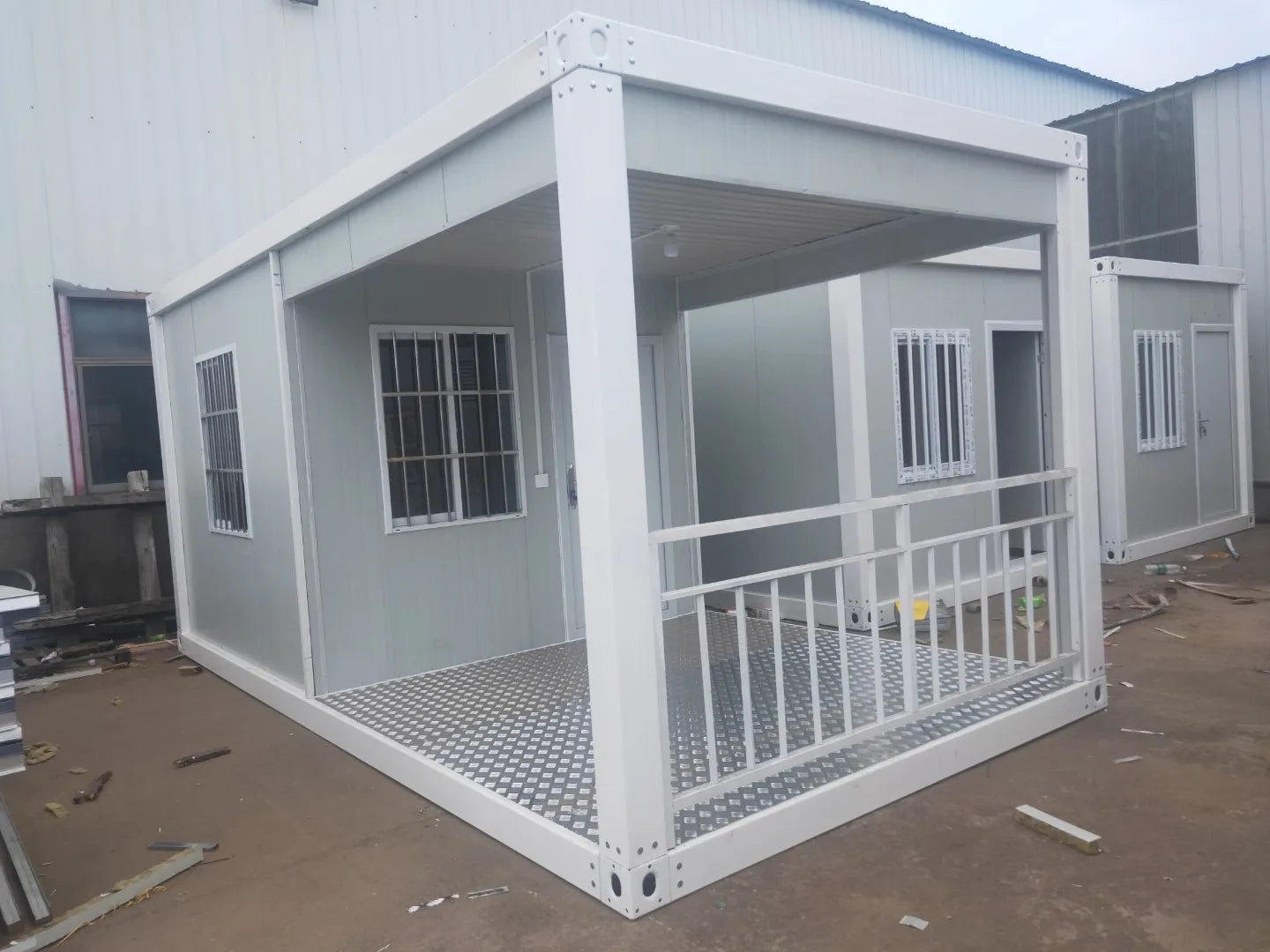Container guard room, plank house, integrated house, rapid consolidation, temporary steel structure, guard box room, outdoor mob