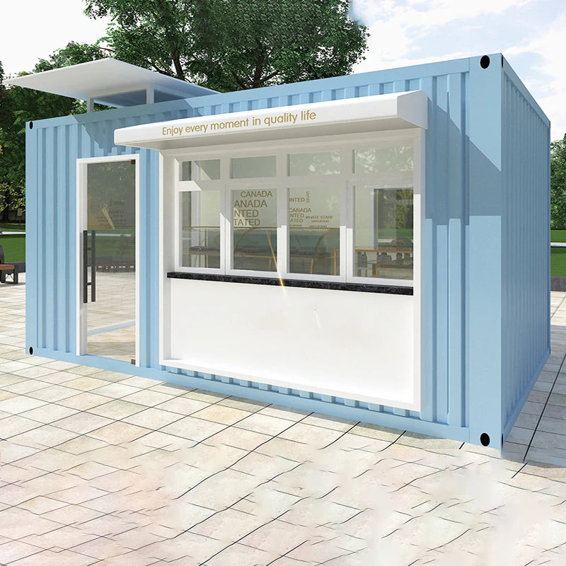 Container mobile house, commercial food square, campus shop, snack stand, milk tea shop, school supermarket, mobile house