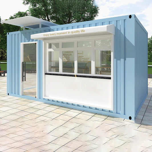 Container mobile house, commercial food square, campus shop, snack stand, milk tea shop, school supermarket, mobile house