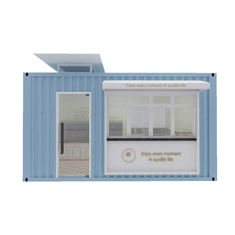 Container mobile house, commercial food square, campus shop, snack stand, milk tea shop, school supermarket, mobile house