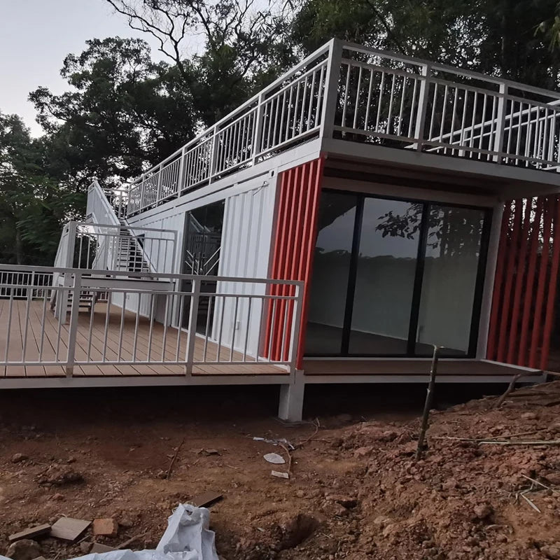 Container mobile house, outdoor small villa, container house, reconstruction of residential metal sheet simple office compound h