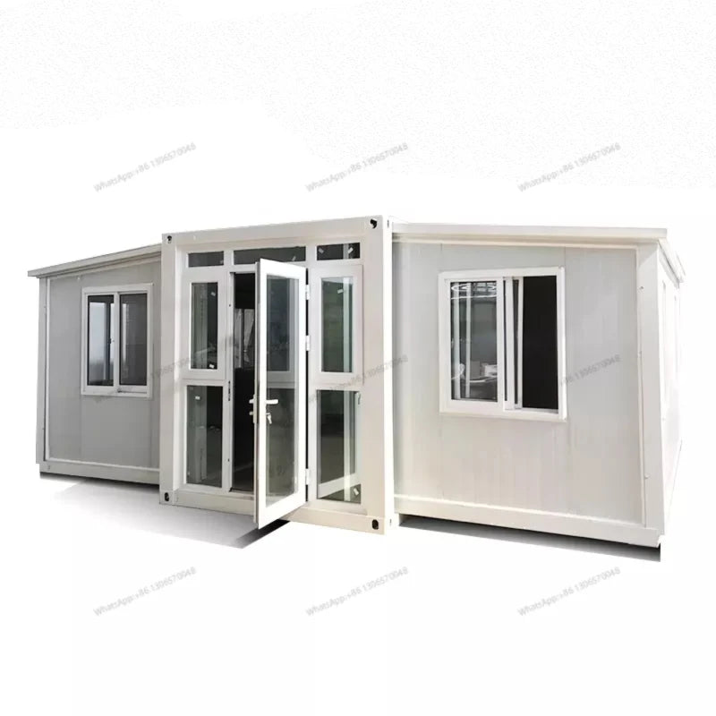 Container room, four bedrooms, one bathroom, deluxe 20 40 foot prefabricated folding container house