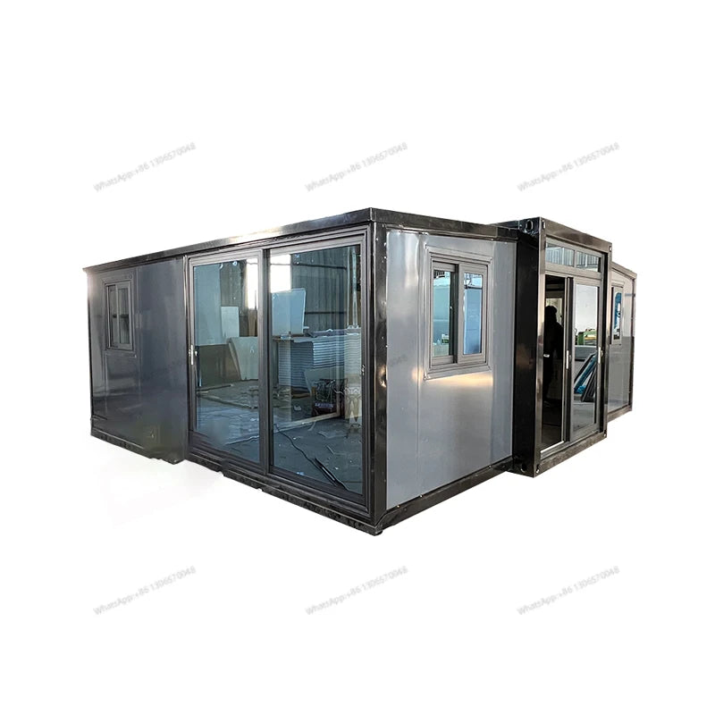 Container room, four bedrooms, one bathroom, deluxe 20 40 foot prefabricated folding container house