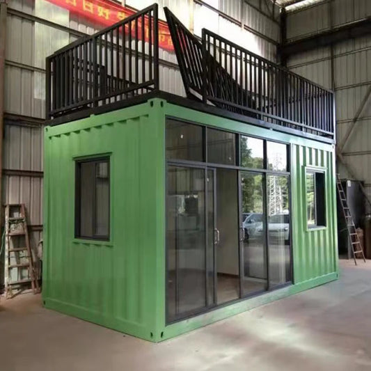 Container room tempered glass container, outdoor simple sub-office, mobile house, villa customization