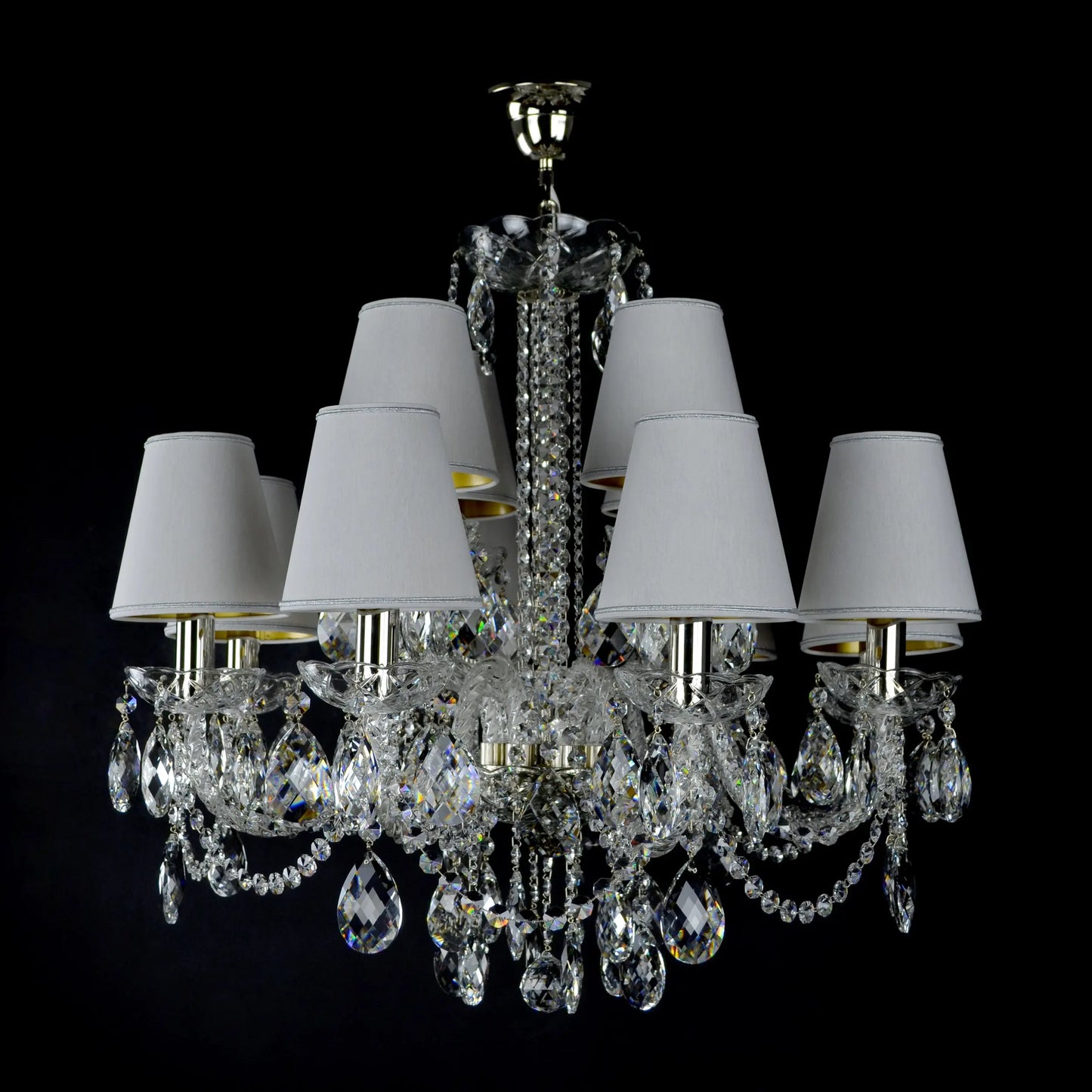 Contemporary Indoor Decoration Custom Hotel Lobby Restaurant Villa Wedding Hall Led K9 Crystal Chandelier