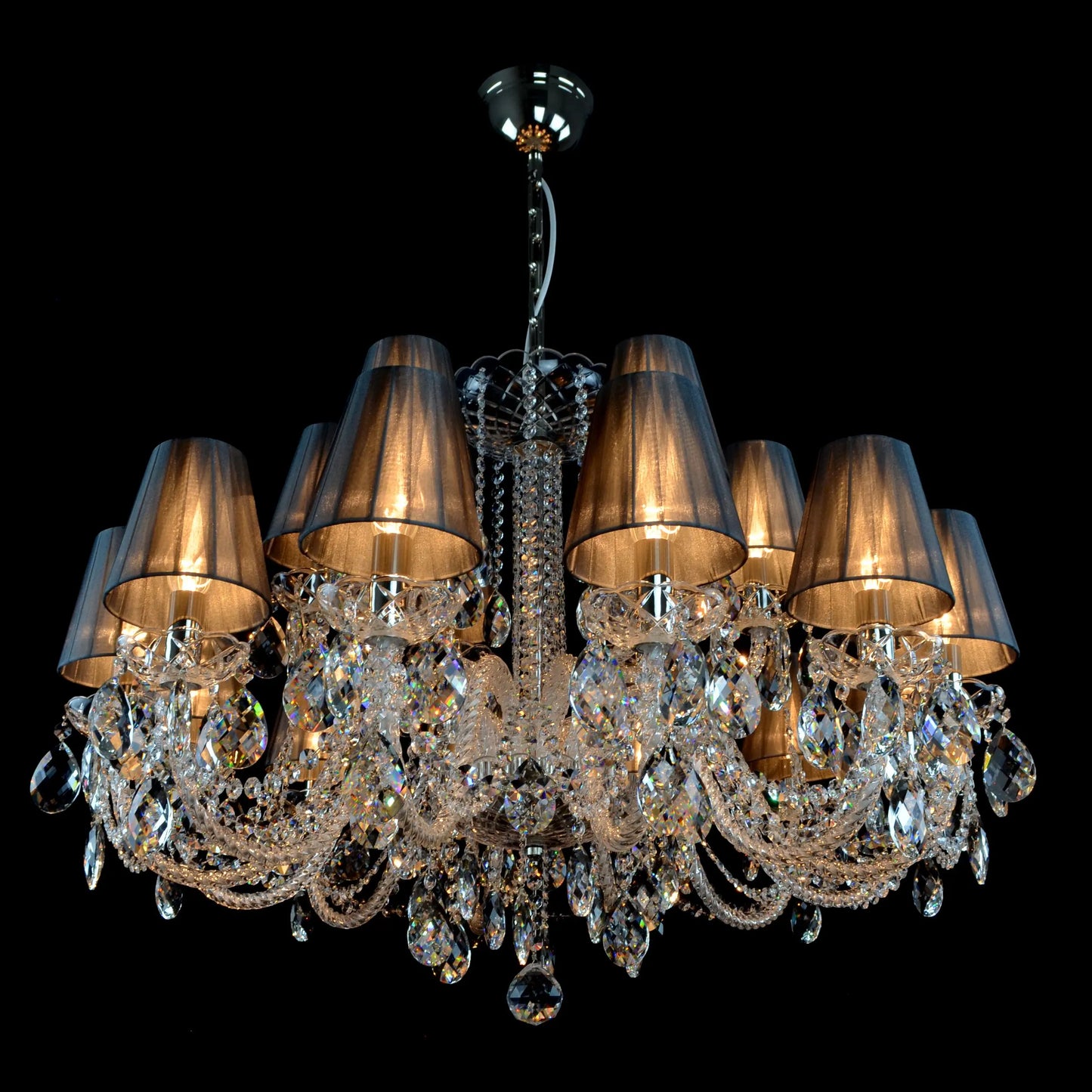 Contemporary Indoor Decoration Custom Hotel Lobby Restaurant Villa Wedding Hall Led K9 Crystal Chandelier