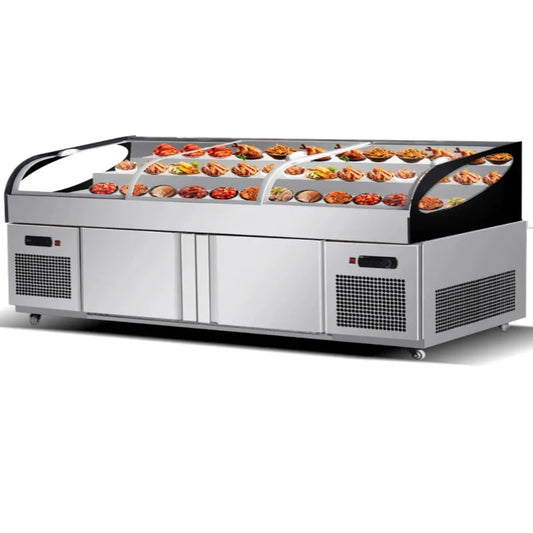 Cooked cold dishes, braised vegetables, barbecue, commercial refrigerated cabinets, display cabinets, freezers, preservation cab