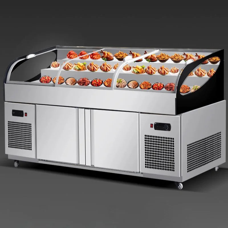 Cooked cold dishes, braised vegetables, barbecue, commercial refrigerated cabinets, display cabinets, freezers, preservation cab