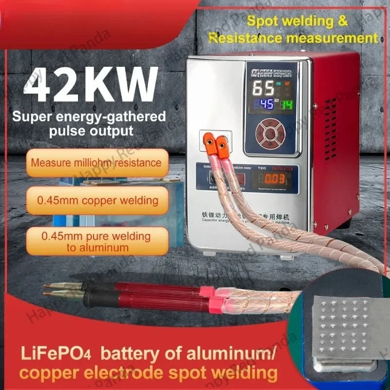 Copper Battery Large Unit Aluminum to Nickel Welding Equipment Spot Welding Machine 811H Iron Lithium Power Battery Aluminum to