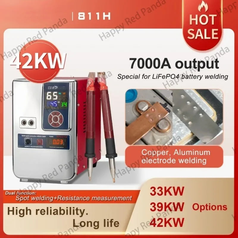 Copper Battery Large Unit Aluminum to Nickel Welding Equipment Spot Welding Machine 811H Iron Lithium Power Battery Aluminum to