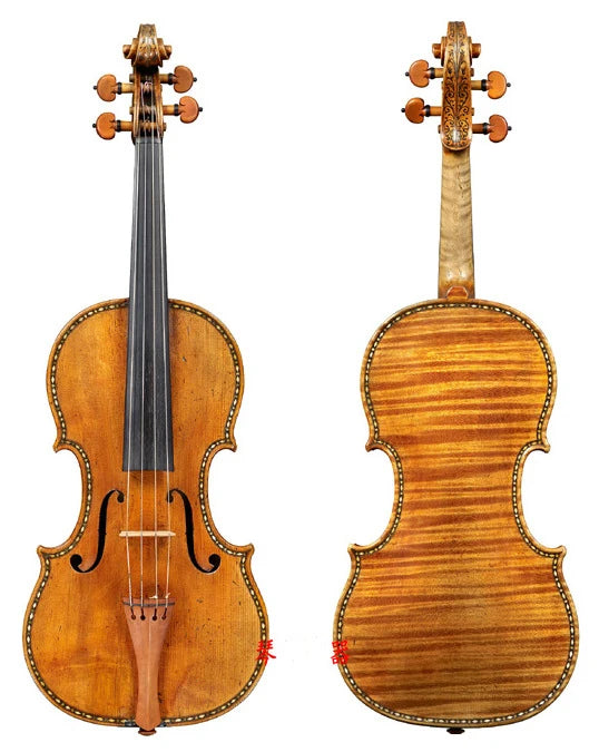 MMOOKA Copy Antonio Stradivari 1716 violin Shell inlay handwork  violin 4/4 100% Retro matte Top Oil Varnish Professional voice violin
