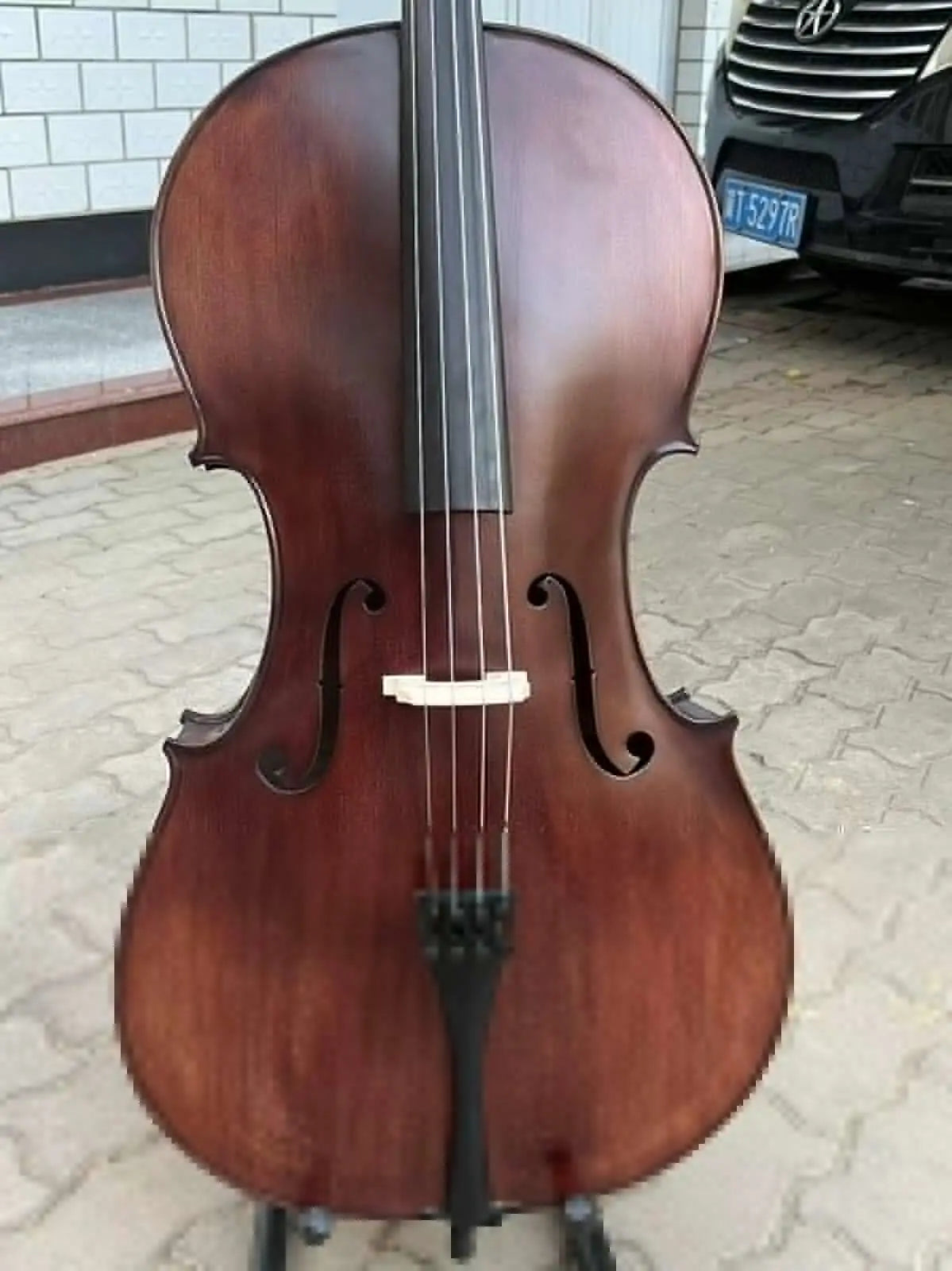 MMOOKA Copy Stradivari left Cello 4/4 Old spruce , 100% Hand Made with Bag, Bow#15719