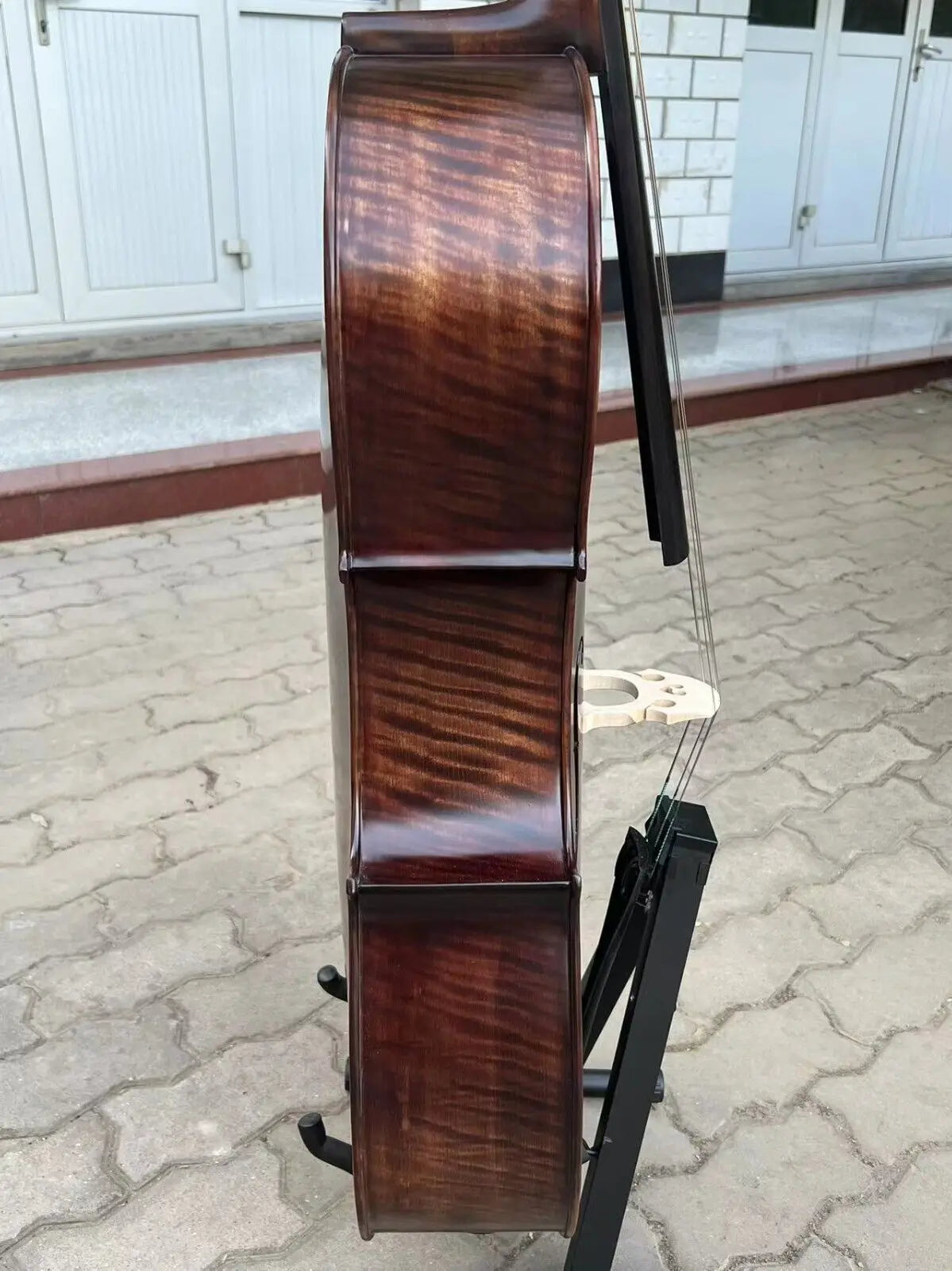 MMOOKA Copy Stradivari left Cello 4/4 Old spruce , 100% Hand Made with Bag, Bow#15719