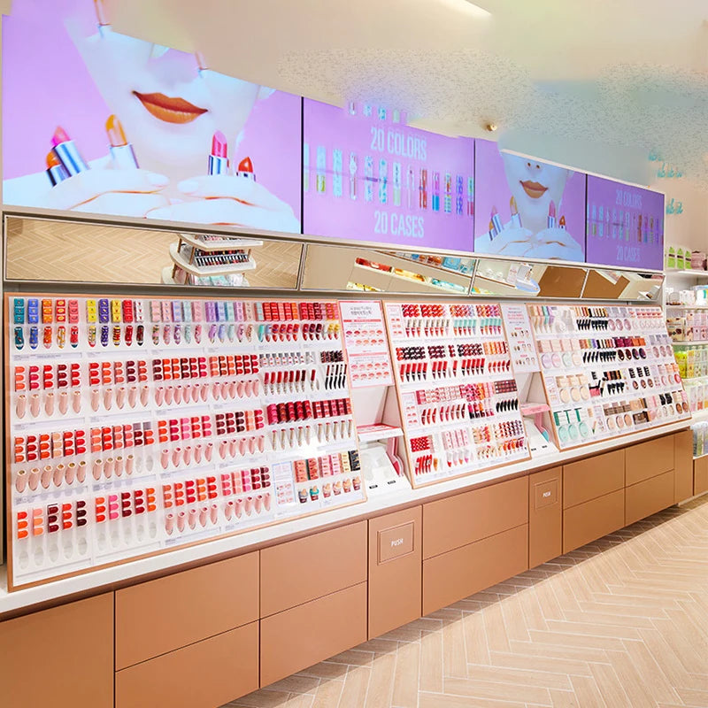 Cosmetics display cabinet beauty salon cabinet for skin care products perfume facial mask lipstick nail polish product display s