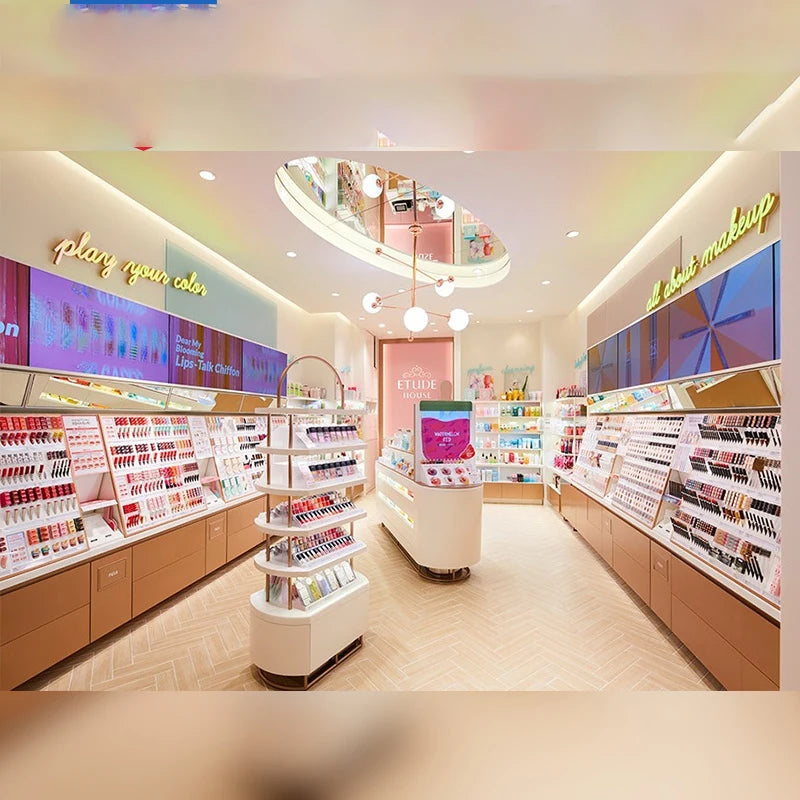 Cosmetics display cabinet beauty salon cabinet for skin care products perfume facial mask lipstick nail polish product display s
