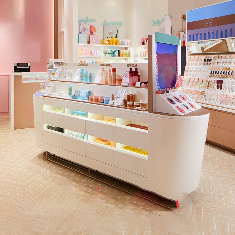 Cosmetics display cabinet beauty salon cabinet for skin care products perfume facial mask lipstick nail polish product display s