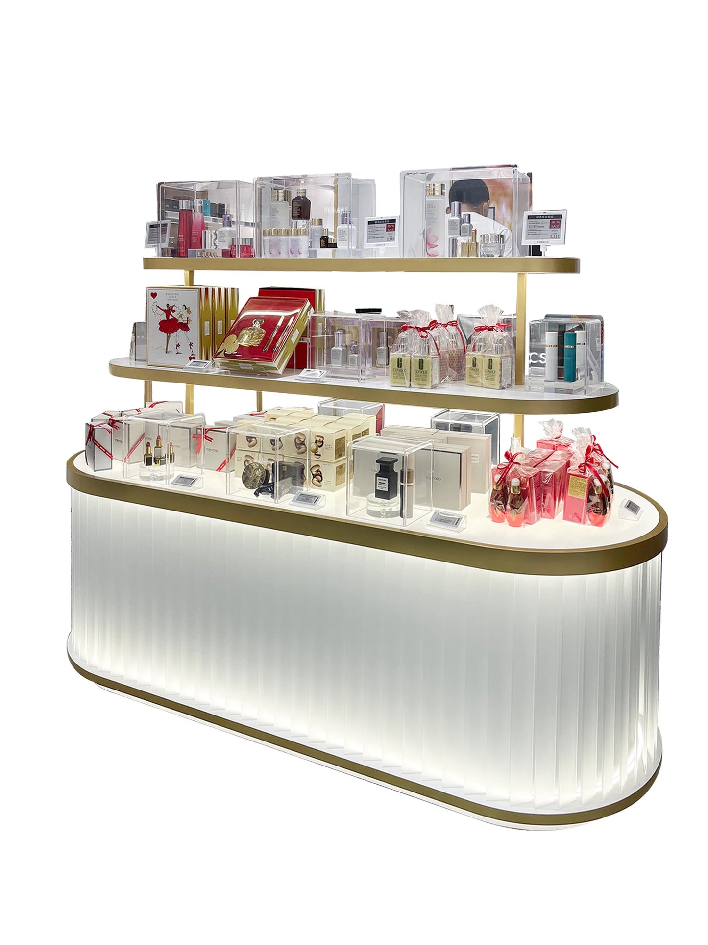 Cosmetics display cabinet, beauty salon cabinet, product display cabinet, high-end skin care products, manicure, island cabinet