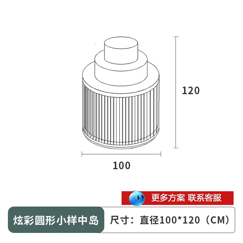Cosmetics display cabinet, beauty salon cabinet, skin care product display, island display cabinet, shelf, shelf, baking varnish