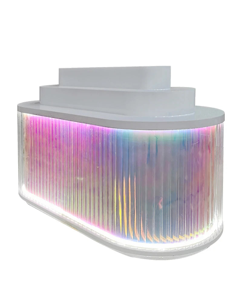 Cosmetics display cabinet, beauty salon cabinet, skin care product display, island display cabinet, shelf, shelf, baking varnish