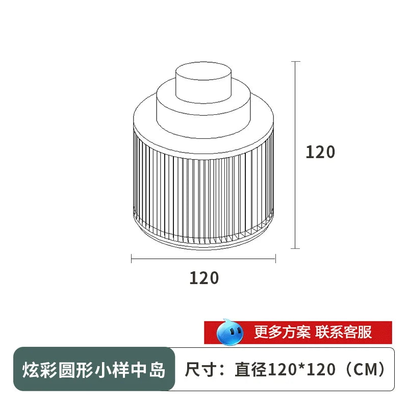 Cosmetics display cabinet, beauty salon cabinet, skin care product display, island display cabinet, shelf, shelf, baking varnish
