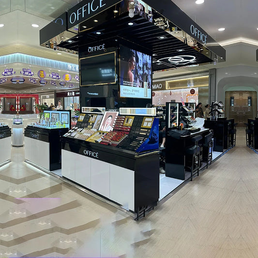 Cosmetics display cabinet display table beauty salon skin care products perfume lipstick facial mask store shelf