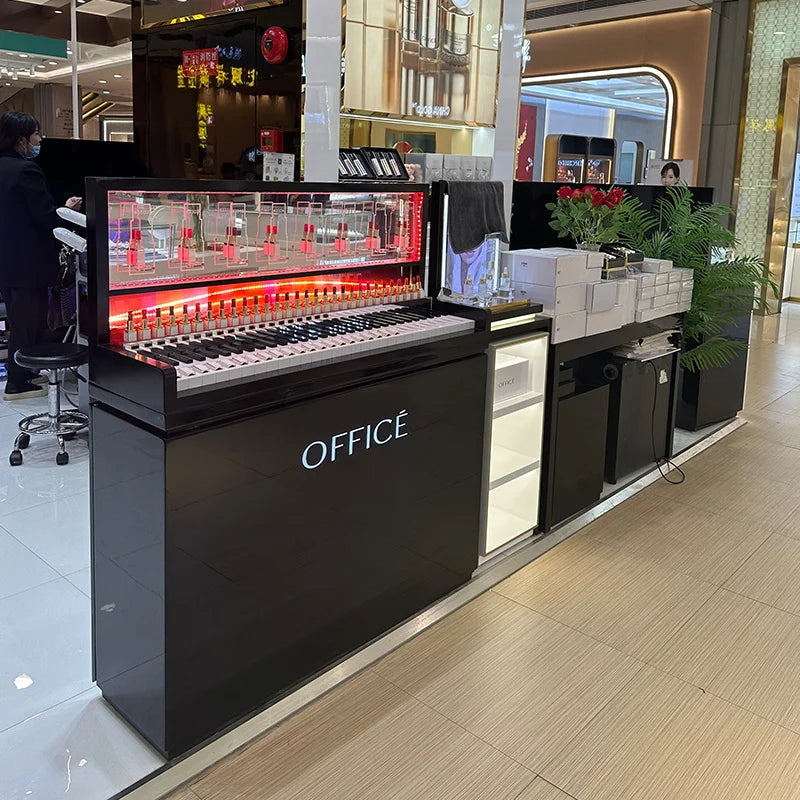 Cosmetics display cabinet display table beauty salon skin care products perfume lipstick facial mask store shelf