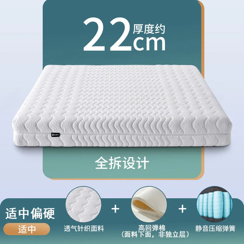Cozy Firm King Mattresses Memory Foam High Quality Floor Queen Mattresses Spring Sleeping Colchones De Cama Bedroom Furniture