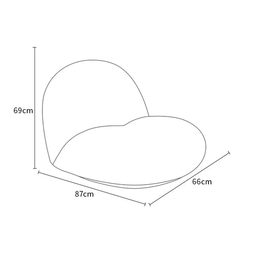 Cream style beauty salon sofa living room reception small apartment simple Nordic clothing store curved sofa