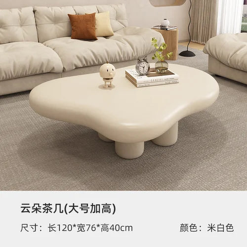 Cream style beauty salon sofa living room reception small apartment simple Nordic clothing store curved sofa