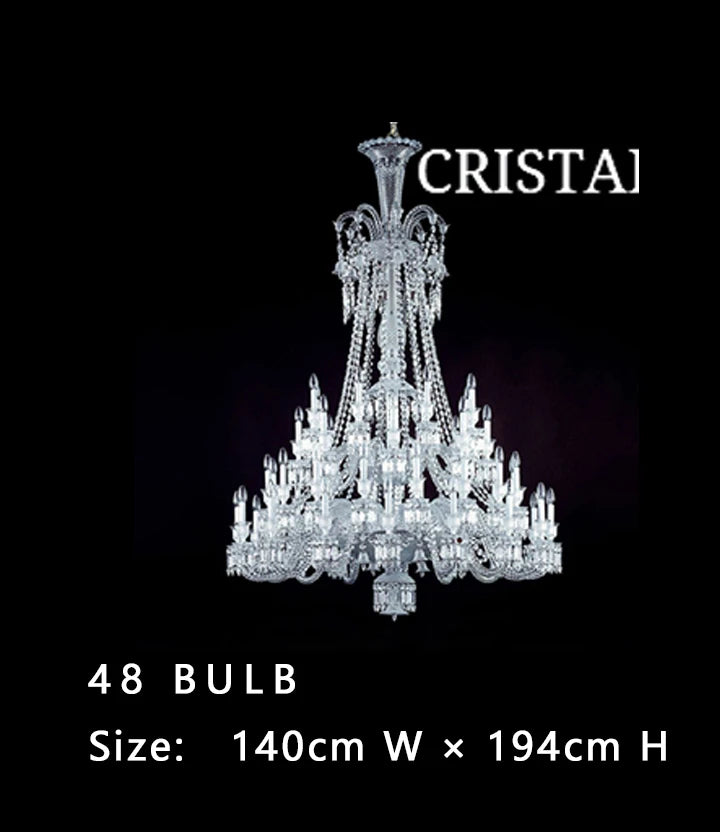 Creative Engineering Club Atmosphere Lamp Villa Restaurant Big Classic Crystal Chandelier Ceiling Luxury Crystal Chandelier