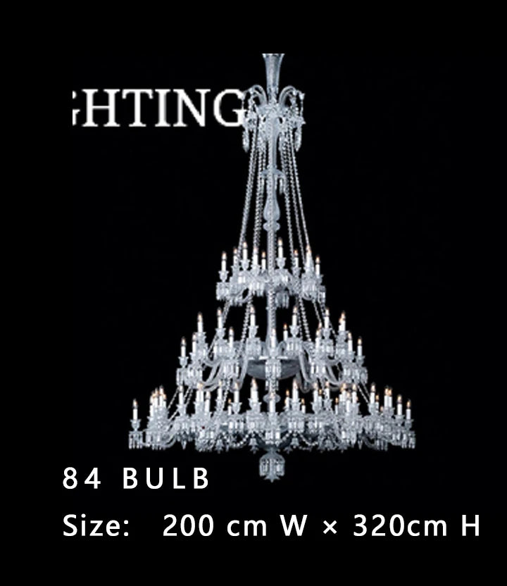 Creative Engineering Club Atmosphere Lamp Villa Restaurant Big Classic Crystal Chandelier Ceiling Luxury Crystal Chandelier