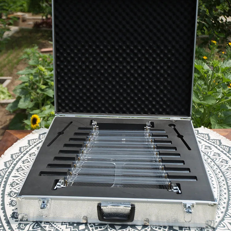 Crystal Harp Transparent Colorful Eight-tone Yoga Meditation Harp Professional Release Stress Musical Stringed Instruments