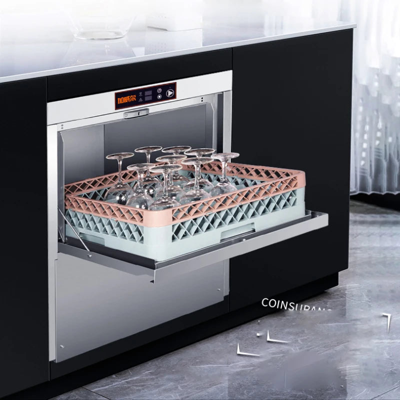 Cup washing machine, commercial fully automatic dishwasher, small bar restaurant, hotel catering canteen