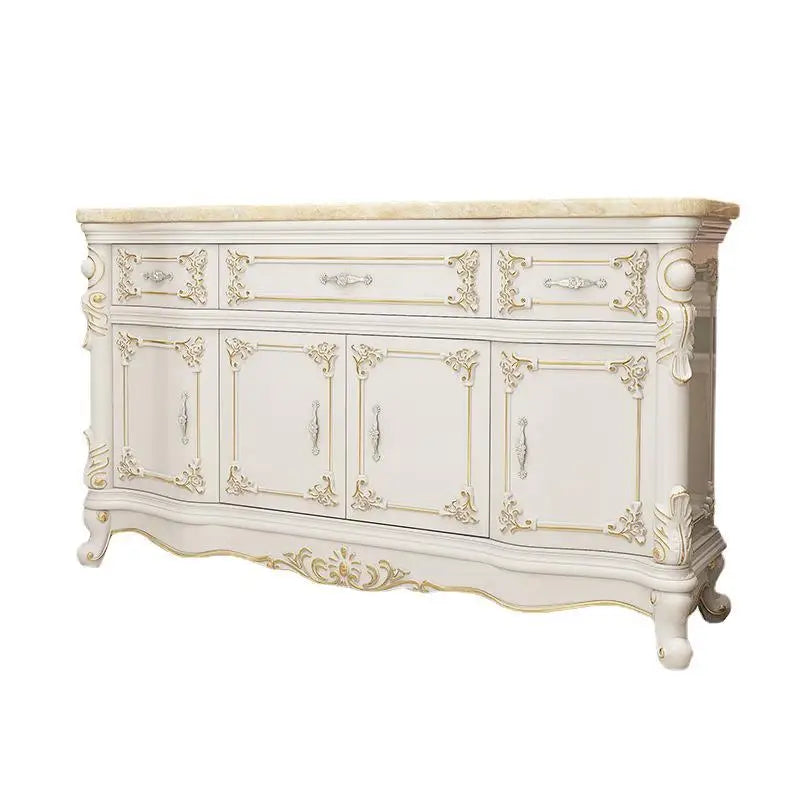 Custom European-style sideboard marble locker living room partition cabinet porch door wine cabinet