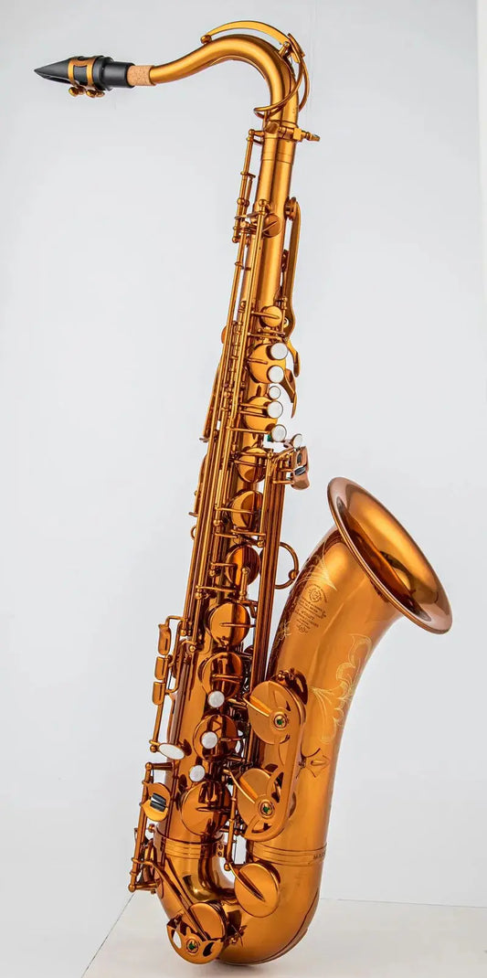 Custom Mark VI Saxophone High Quality Tenor Saxophone Copy Instruments Coffee color copper simulation Brass With mouthpiece