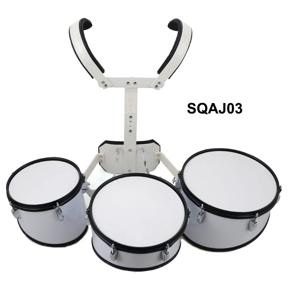 MMOOKA Custom Percussion Instrument Music Performance Student Marching Snare Drum Set With Carrier 4 Drums