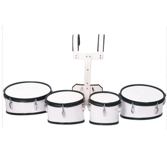 MMOOKA Custom Percussion Instrument Music Performance Student Marching Snare Drum Set With Carrier 4 Drums