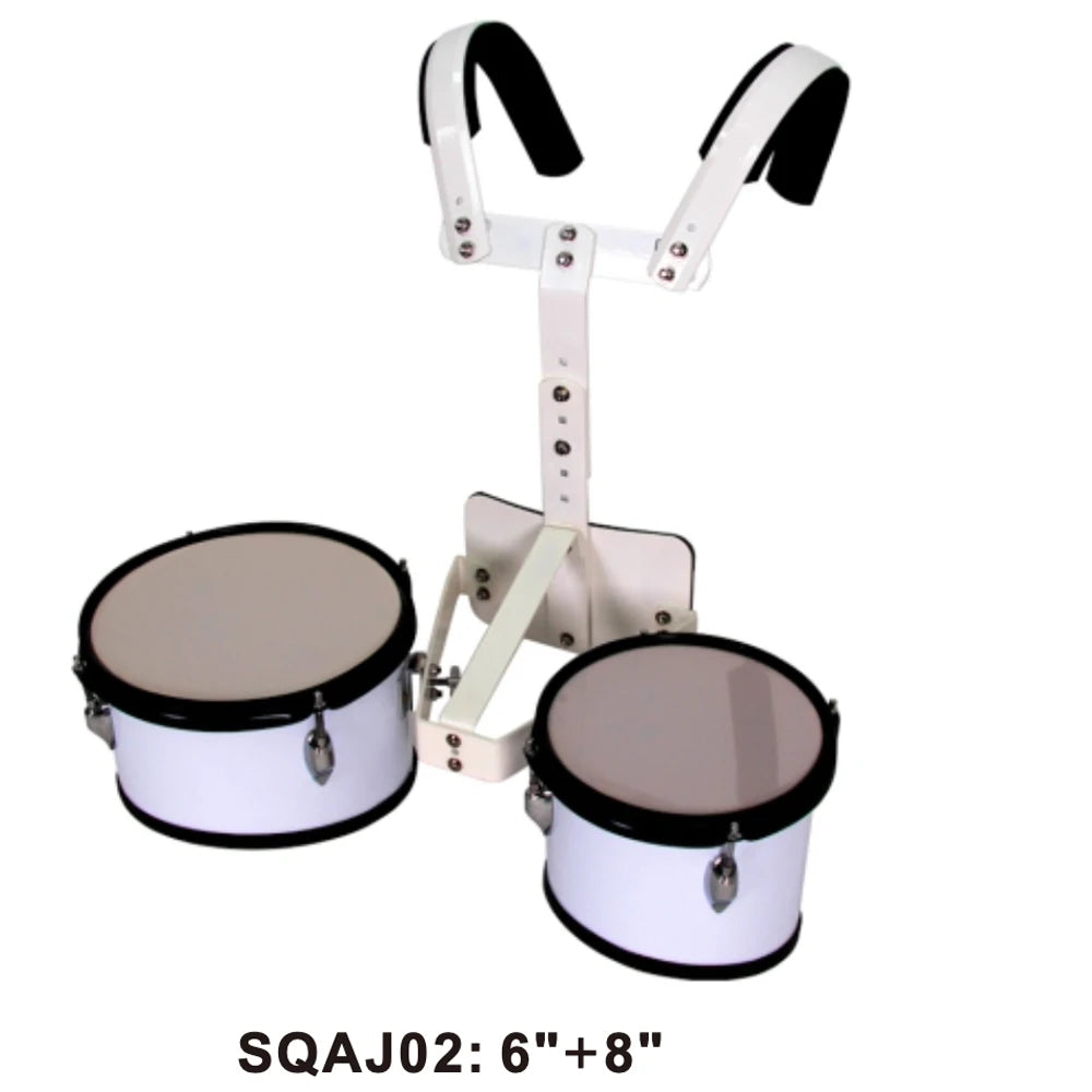 MMOOKA Custom Percussion Instrument Music Performance Student Marching Snare Drum Set With Carrier 4 Drums