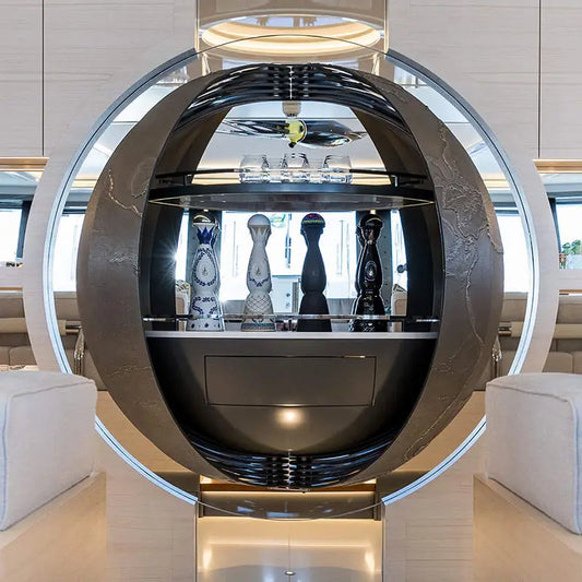 Custom  design indoor living room liquor cabinet stainless steel drink storage display bar decor wine cabinet