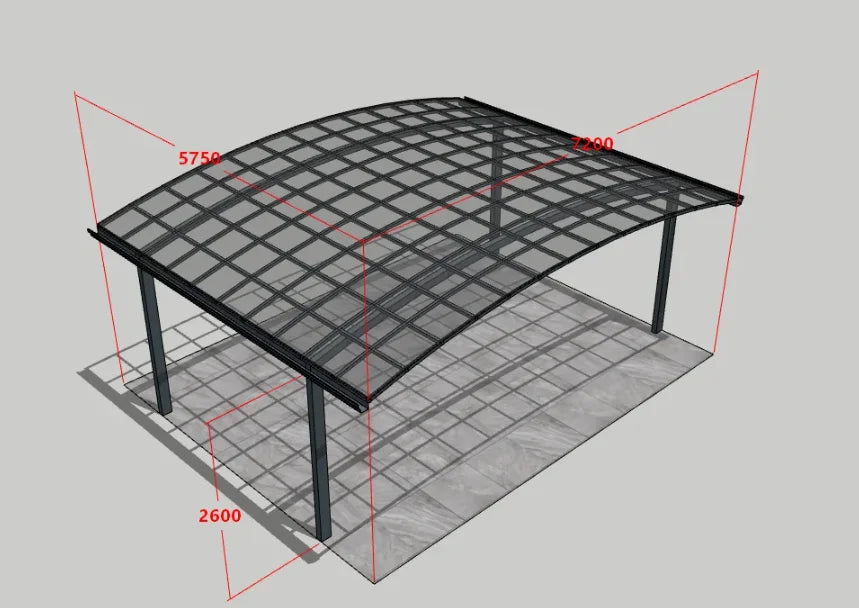 Custom-made aluminum alloy automobile bicycle carport parking shed battery car car sunshade and rainproof canopy