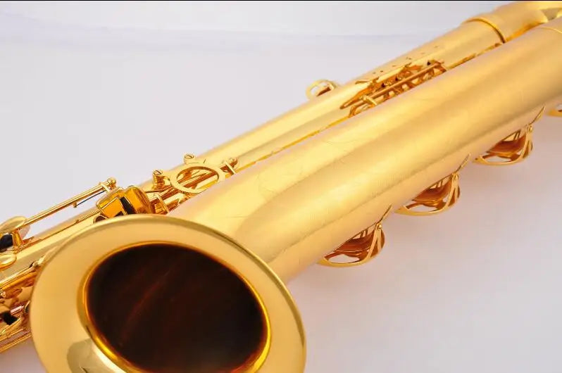 Customize Professional Eb Baritone Saxophone Gold body Low A +case