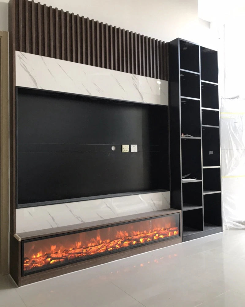 Customized Bluetooth decoration fireplace, home simulation flame hotel, villa living room, electric fireplace heating
