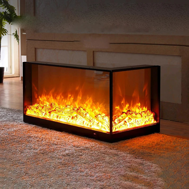 Customized Bluetooth decoration fireplace, home simulation flame hotel, villa living room, electric fireplace heating