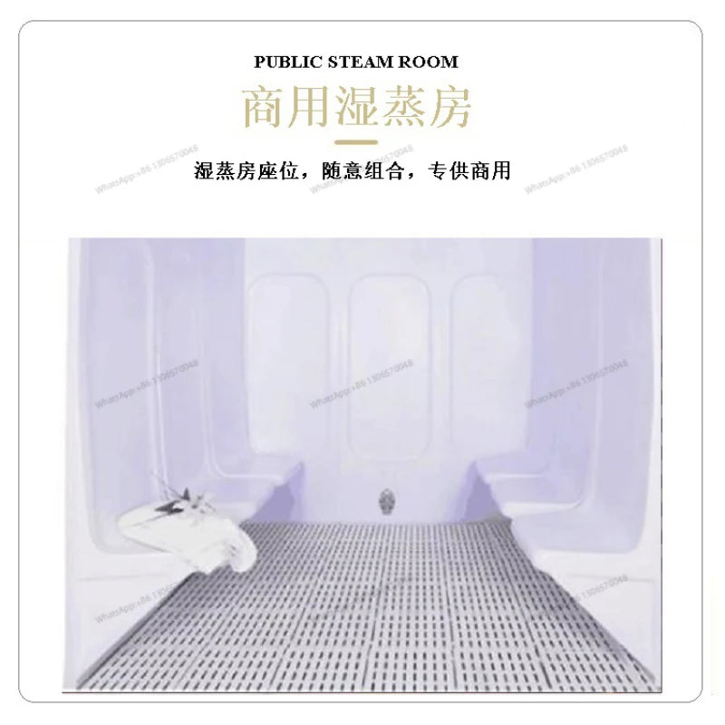 Customized Korean style sauna and sweat steaming room for home use in a multi person dry wet steaming integrated room in a villa