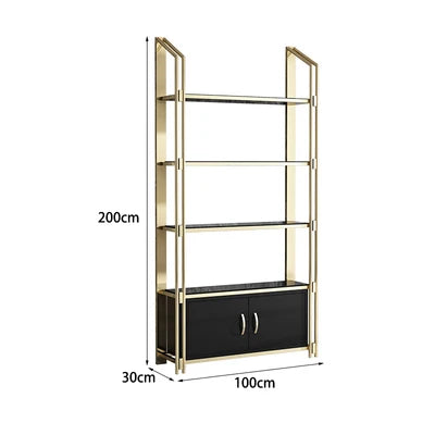 Customized Modern Shelf Affordable Luxury Style Metal Display Shelf Bookshelf Boycase Floor Nordic Display Shelf Living Room