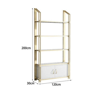 Customized Modern Shelf Affordable Luxury Style Metal Display Shelf Bookshelf Boycase Floor Nordic Display Shelf Living Room